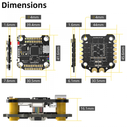 Контролер квадрокоптера SpeedyBee F405 V3